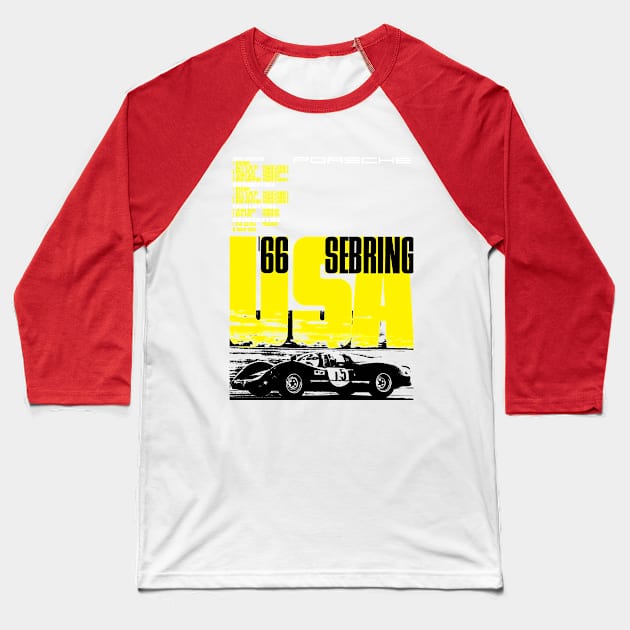 66 Sebring Baseball T-Shirt by FASTER